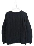 Vorschaubild 1 von Pullover Damen Schwarz Gr. 36/S Polyacryl Strukturmuster Elegant