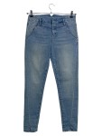 Vorschaubild 1 von Bootcut Jeans Damen Gr. W29/38/M Blau Baumwolle Uni Casual Alltag Knopf L28
