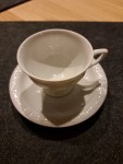 Vorschaubild 2 von Classic Tasse Untertasse 2tlg Porzellan Weiß 8cm