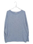 Vorschaubild 1 von Damen Pullover Gr. 44/XXL Blau Meliert Langarm Casual