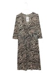 Vorschaubild 1 von Freizeitkleid Damen Gr. 44/XXL Beige Polyester Tierdruck Animal-Print