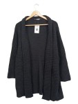 Vorschaubild 1 von Damen Strickjacke Grau Rippstrick Gr. 52 XXL Langarm Casual