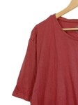 Vorschaubild 2 von T-Shirt Damen Gr. 52/XL Rot Baumwolle Logo-Print Casual Kurzarm