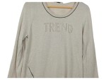 Vorschaubild 2 von Trend by Damen Langarmshirt Gr. 40/L Beige Glitzer