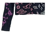 Vorschaubild 2 von Pullover Kinder Gr. 134 Schwarz Baumwolle Elasthan Schriftzug Streetwear