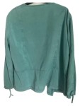 Vorschaubild 2 von Damen Leichte Jacke Gr. 42 Türkis Lyocell Baumwolle