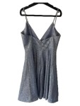 Vorschaubild 2 von Cocktailkleid Damen Gr. 32 Silber Glitzer Minikleid Festlich