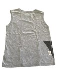 Vorschaubild 2 von Unterhemd Herren Gr. XXS Grau Polyester Schriftzug Casual Ärmellos