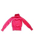 Vorschaubild 4 von Pullover Kinder Gr. 134 Pink Baumwolle Uni Casual Langarm Alltag