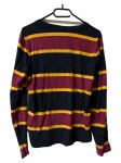 Vorschaubild 2 von Langarmshirt Herren L Gestreift Navy Bordeaux Gelb