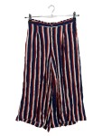 Vorschaubild 1 von Hosenrock Damen Gr. 38/M Mehrfarbig Viskose Gestreift Casual Freizeit