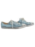 Vorschaubild 1 von Damen Sneaker Low Metallic Blau Gr. 39 Textil Schnürung
