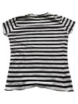 Vorschaubild 3 von Damen T-Shirt Gr. S gestreift schwarz weiß Logo rot Casual