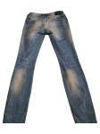 Vorschaubild 2 von Ripped Jeans Damen Gr. W27/36/S Blau Baumwolle Uni Casual 79 cm L30