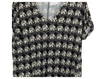 Vorschaubild 3 von Damen T-Shirt Elefanten Tiermotiv Kurzarm Viskose Schwarz 48