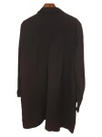 Vorschaubild 2 von Hemdblusenkleid Damen Lyocell Rüschen Minikleid Schwarz Gr. XL