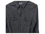 Vorschaubild 2 von Jeanskleid Damen Grau Gr. 38/M Baumwolle Uni Casual Herbst/Winter Knopf