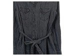 Vorschaubild 3 von Jeanskleid Damen Grau Gr. 38/M Baumwolle Uni Casual Herbst/Winter Knopf