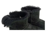 Vorschaubild 3 von Stiefel Damen Gr. 39 Schwarz Wildleder Slip-On 2 cm Casual Freizeit Uni