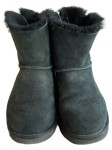 Vorschaubild 5 von Stiefel Damen Gr. 39 Schwarz Wildleder Slip-On 2 cm Casual Freizeit Uni