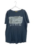 Vorschaubild 1 von T-Shirt Herren Blau Gr. 54/XL Baumwolle Logo-Print Casual Kurzarm