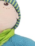 Vorschaubild 2 von Stoffpuppe Junge Babypuppe Blau Grün 28 cm Kuschelpuppe Baby