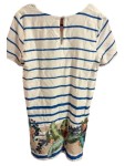 Vorschaubild 2 von Damen Sommerkleid Gr. 36 Maritim Streifen Tropical Blau Weiß