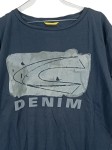Vorschaubild 2 von T-Shirt Herren Blau Gr. 54/XL Baumwolle Logo-Print Casual Kurzarm