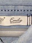 Vorschaubild 6 von Damen Jeanshemd Hemdbluse Gr. 42 Blau Baumwolle