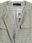 Vorschaubild 2 von Woman Damen Blazer Tweed Jacke Gr. M/38 Mint Grün Glitzer
