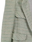 Vorschaubild 3 von Woman Damen Blazer Tweed Jacke Gr. M/38 Mint Grün Glitzer