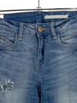 Vorschaubild 3 von Destroyed Jeans Damen W32/L29 Blau Skinny Ripped Denim