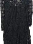 Vorschaubild 3 von Damen Spitzenkleid Schwarz Gr. 36 Langarm Elegant Festlich