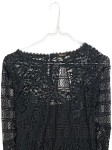 Vorschaubild 4 von Damen Spitzenkleid Schwarz Gr. 36 Langarm Elegant Festlich