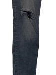 Vorschaubild 2 von Ripped Jeans Damen Gr. W28/34/XS Grau Baumwolle Uni Streetwear Skinny