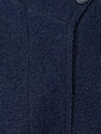 Vorschaubild 5 von Damen Wollmantel Kapuze Gr. 38 Dunkelblau Teddyfutter Warm