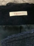 Vorschaubild 6 von Damen Wollmantel Kapuze Gr. 38 Dunkelblau Teddyfutter Warm