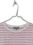 Vorschaubild 3 von LIEBLINGSSTÜCK Damen Pullover Gr. 38 Rosa Weiß Gestreift Baumwolle