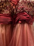 Vorschaubild 4 von Abendkleid Ballkleid Damen Gr. 36 Rot Tüll Perlen Strass