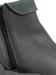 Vorschaubild 2 von Damen Stiefeletten Gr. 40 Grau Leder Ankle Boots Reißverschluss