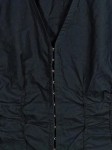 Vorschaubild 2 von Damen Bluse Weste Gr. 36/S Schwarz Hakenverschluss Baumwolle