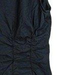 Vorschaubild 3 von Damen Bluse Weste Gr. 36/S Schwarz Hakenverschluss Baumwolle