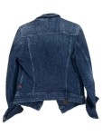 Vorschaubild 2 von Damen Jeansjacke Blau Gr. S Baumwolle Casual Denim