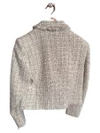 Vorschaubild 5 von Damen Tweed Blazer Bouclé Jacke Beige Cropped Gr. M 38