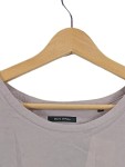 Vorschaubild 2 von Bluse Damen Gr. 38/M Beige Viskose Uni Casual 3/4-Arm Alltag