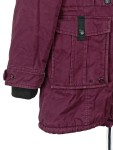 Vorschaubild 3 von Damen Parka Winterjacke Gr. M Bordeaux Fellkapuze Baumwolle