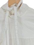 Vorschaubild 3 von Damen Bluse Gr. 36/S Weiß Schleife Elegant Langarm