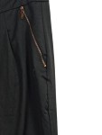 Vorschaubild 5 von Damen Anzughose Schwarz Gr. 42 Business Bundfaltenhose Gold-Details