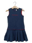 Vorschaubild 1 von Sommerkleid Kinder Gr. 104 Blau Viskose Wolle Polyamid Elasthan Uni