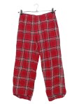 Vorschaubild 1 von Jogginghose Damen Rot Gr. 38/M Baumwolle Kariert Casual Freizeit